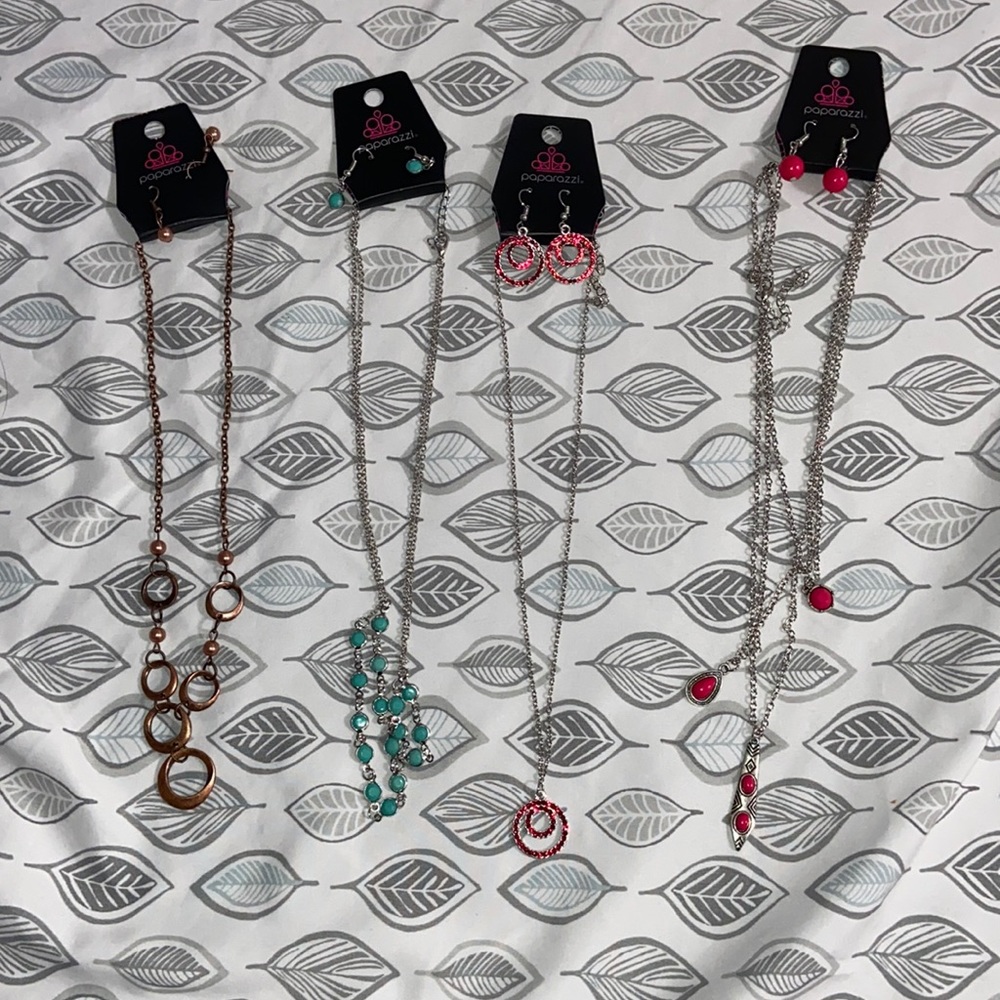 Necklace and earrings